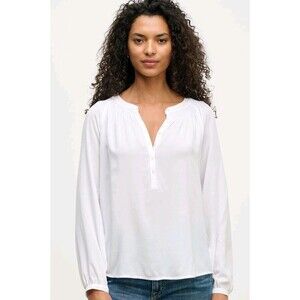 Velvet By Graham & Spencer Aurelia White Size XS Tunic Top Sold Out Read